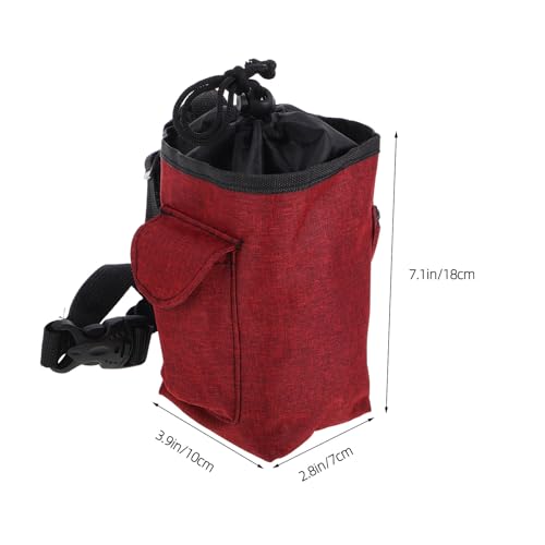 MAGICLULU Climbing Chalk Container with Zipper Storage Pocket and Waist Belt, Non-Slip Bag for Rock Climbing, Bouldering, Gymnastics, and Weightlifting