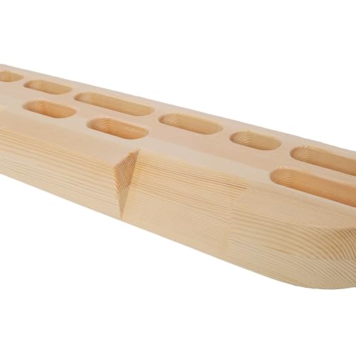 2 PCS Hangboard Rock Climbing, Wooden Climbing Hangboard with Rope, Training Finger Grip for Indoor Outdoor Home - style: Fingerboard