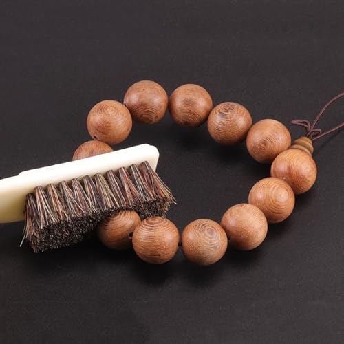 2pcs Rock Climbing Brush Bouldering with Thick Hairs Bristles Bouldering Tool Accessory Outdoor Cleans Climbing Accessory - color: Brown Small
