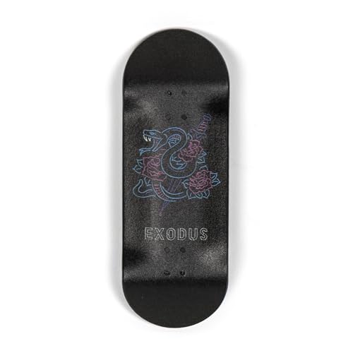 Exodus Deep Concave Fingerboard Deck (Neon Snake, 32mm)