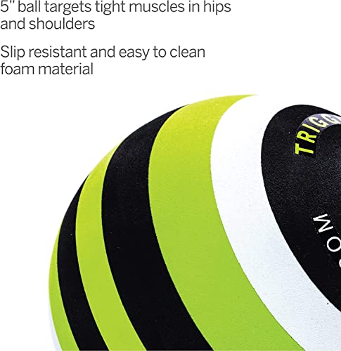 TRIGGERPOINT Foam Massage Ball - Deep Tissue Relief for Muscle and Joint Pain - Mimics Therapist's Hands - Targets Small Muscle Tightness - Lightweight & Easy to Clean - style: MB5