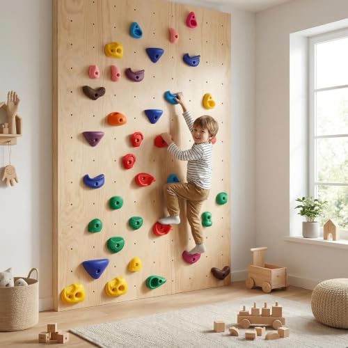 Kids Rock Climbing Holds, 36-Piece Hardware Set, Multicolor - color: 36 Pcs - Multicolor