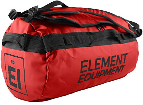 Element Equipment Trailhead Duffel Bag Shoulder Straps Waterproof Red Medium - color: Red, size: Medium 51 Liters