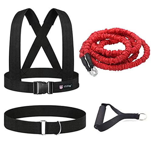 Resistance Training Rope Explosive Force Bounce Physical Training Resistance Rope Improving Speed, Stamina and Strength - color: 6.6FT Kit