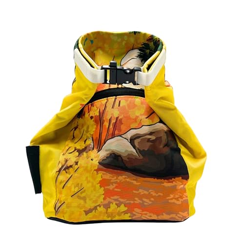 Rock Climbing Chalk Bucket | for Bouldering Gym & Outdoor Use | Durable Hook & Loop Closure, 2 Zippered Pockets, Easy-Carry Handle - style: Leavenworth