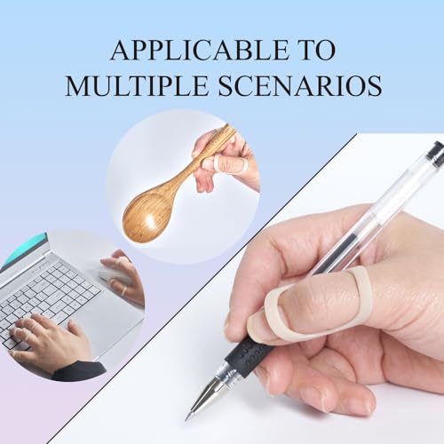 Oval Finger Splint 8 pcs for Arthritis, Mallet, Trigger, hypermobility(EDS) For Thumb/Middle,/Index/Pinky or Ring Finger(size 13,14 each 3 pcs) - size: size 13,14 each 3 pcs