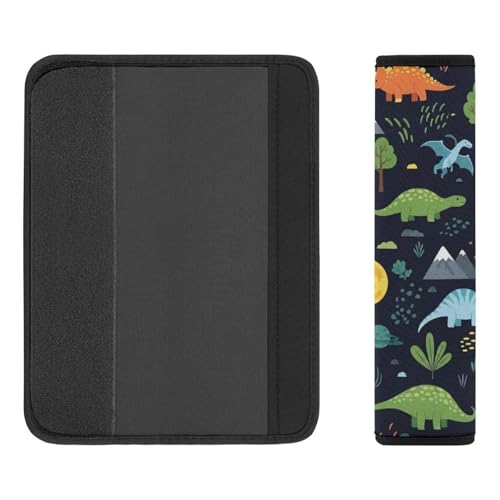 2 Pack Cool Dinosaurs Seat Belt Cover Universal Fit Shoulder Protector for Adults and Children, Most Cars, Comfortable Driving - color: Pattern 906