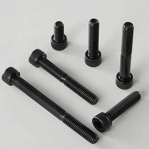 M10-1.5 x 25mm Socket Head Cap Screws, M10x1.5 Bolt, 12.9 Grade Alloy Steel, Allen Socket Drive, Black Oxide Finish, Full Thread, Quantity 10 - size: M10 x 25mm(10PCS)