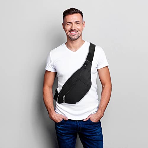 Amylove 9 Pcs Fanny Pack Bulk for Women Men with Adjustable Strap Waterproof Waist Packs for Travel Hiking Cycling Running Outdoor Sports(Black, Gray,Green,Classic Style)