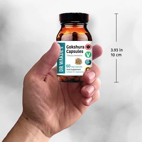 DR WAKDE'S Gokshura Capsules (Tribulus terrestris) - 60 Veg Caps | 100% Pure, All-Natural Supplement | Vegan, Plant-Based, Supports Vitality and Urinary Health