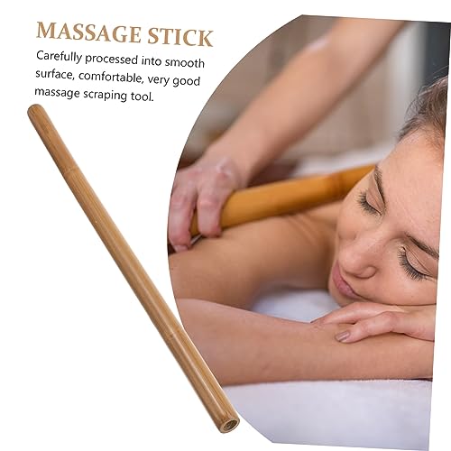 Massage Stick: Bamboo Massage Roller Stick - Full Body Massager Tool for Relax Muscles