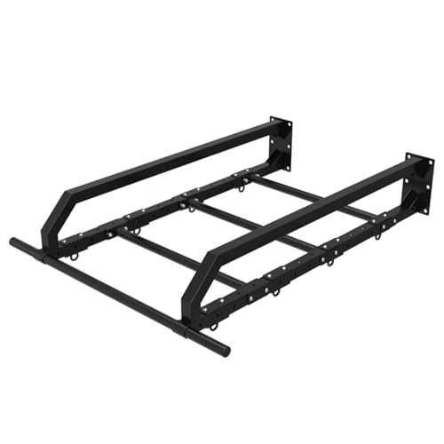 Wall Mounted Large Depth Single and Double Bar Pull-Up Climbing Frame, Exercise Children's Swing Ring Frame, Multi-Functional Strength, Load-Bearing 300 Kg