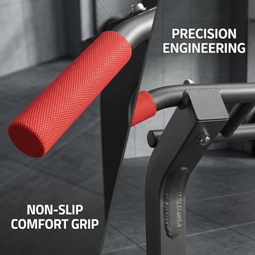 Power Tower Pull Up Bar Dip Station, Free Standing Pull Up Rack Dip Station for Home Gym, 10-Level Adjustable Height Pull Up Bar Stand Dip Bar Strength Training Workout Equipment - color: Dark Black