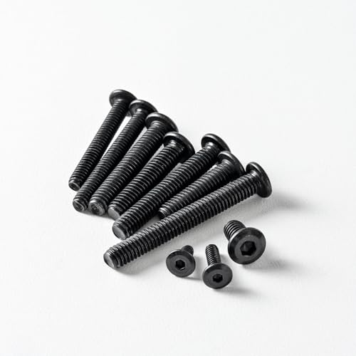 1/4-20 x 1-3/4" (20 Pack) Flat Head Hex Socket Cap Screws Bolts, Black Oxide 304 Stainless Steel 18-8, Hex Drive, Bright Finish, Fully Machine Thread - size: 1/4-20 x 1-3/4"