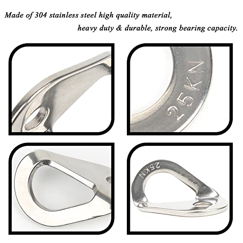 Climbing Bolt Hanger - Stainless Steel Rock Climbing Anchor Bolt Outdoor Gear Rescue Hammock Installation, Fits for Bolt, 2PCS - size: 25KN, style: M10