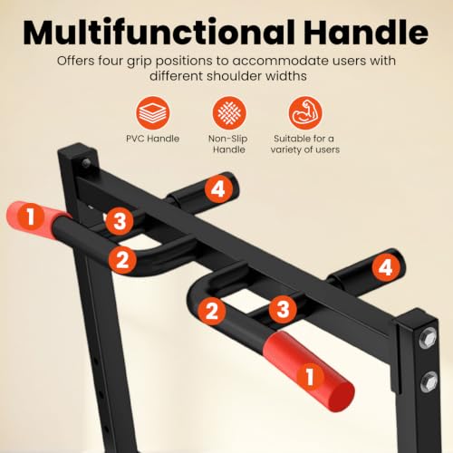 DOBESTS Power Tower Pull Up Bar Free Standing, Foldable Pull Up Station - color: Black Style 1 - Multifunction Bar