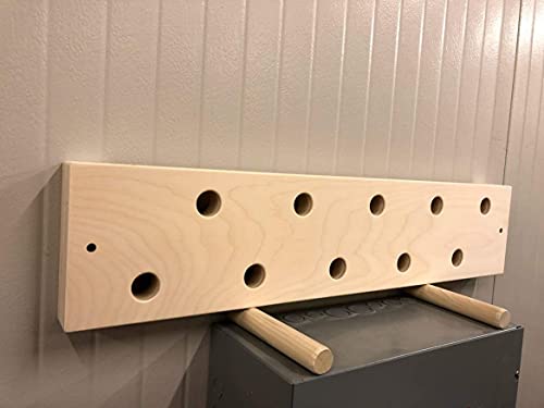 8"x34" Horizontal Climbing Pegboard. New Custom Engraving Options!