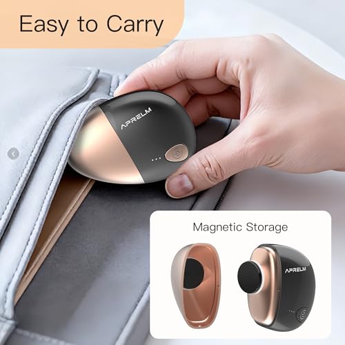 AprElm Portable Electric Hand & Foot Callus Remover with 2 Glass Grinding Heads, Rechargeable 800RPM Mini Electric Hand & Foot File for Travel Outdoors Climbers Gym Athletes (E9 Black Gold) - color: Black Gold