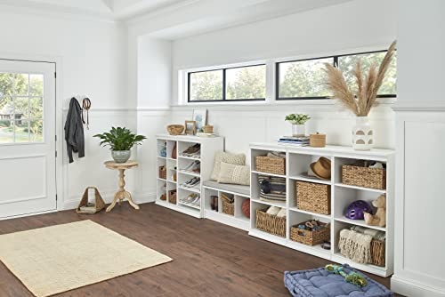 ClosetMaid Modular Storage Shelf Unit with Angled Shoe Shelves, White - color: White