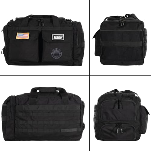 Serious Steel Fitness Heavy Duty 1000D Nylon Duffel Gym Bag (Black - Big Bud) - color: Black, style: Duffel Bag (Big Bud)