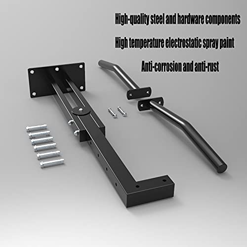 Pull-Up Bars Wall-Mounted Chin Up Bar, Hallway Bedroom Ceiling Fitness Bar, Home Gym Arm Core Training Fitness Bar, Load 300kg