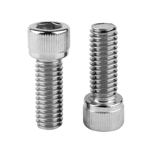 5/16-18 x 1" Socket Head Cap Screws Allen Hex Bolts, 304 Stainless Steel 18-8, UNC Fully Machine Thread, 10Pcs Silver - color: Silver, size: 5/16-18 x 1" (10PCS)