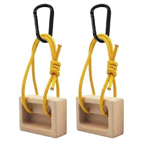 Hangboard for Climbing 1 Pair Wooden Fingerboard Pull up | Fingerboard Climbing for Climbers Tree Hand Playground Enhances Grip Strength Indoor Outdoor Doorway