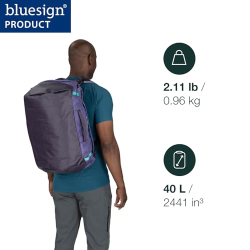 Osprey Transporter Lightweight Travel Duffel Bag - Extra Large Water Resistant Durable Gear Bag for Men and Women - color: Euphoria Purple/Purple Ink, style: 40l