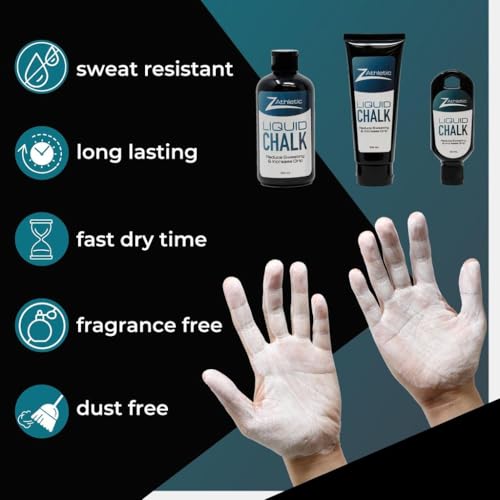 Z Athletic Gym Chalk Ball for Rock Climbing, Gymnastics, and Weightlifting - style: 250ml Liquid Chalk