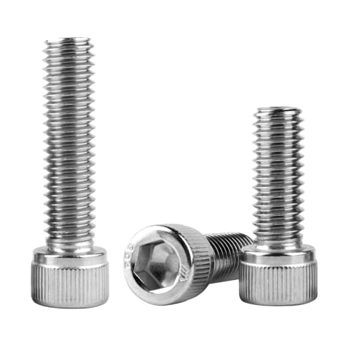 1/4-20 x 1-1/2" Socket Head Cap Screws Allen Hex Bolts, 304 Stainless Steel 18-8, UNC Fully Machine Thread, 25Pcs Silver - color: Silver, size: 1/4-20 x 1-1/2" (25PCS)