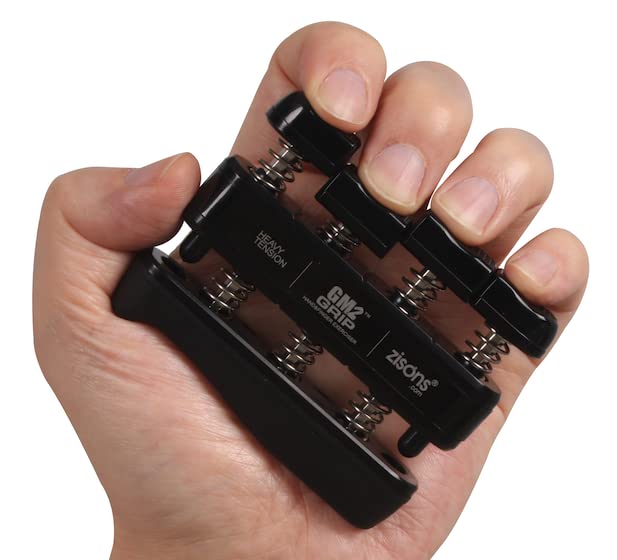 GM2 Grip Exerciser, Hand Exerciser, Finger Exerciser. 9lb(Black) 7lb(Red) 5lb(Blue) - color: Black