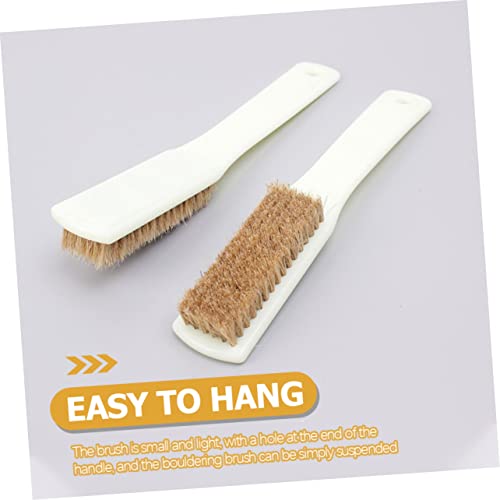 VALICLUD 2Pcs Boars Hair Stone Cleaning Brush for Climbing and Bouldering Handle Outdoor Sports Tool for Climbing Enthusiasts and Rock Lovers