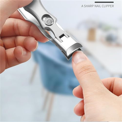 Nail Clippers, Stainless Steel Nail Clippers, Portable for Thick Nails - color: 2color