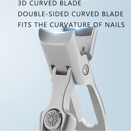 Nail Clippers, Stainless Steel Nail Clippers, Portable for Thick Nails - color: 2color