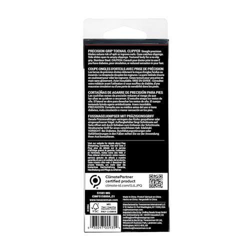 Tweezerman Precision Grip Toenail Clipper Black