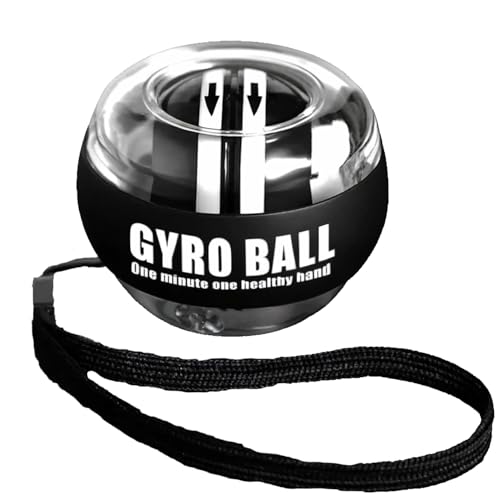 Wrist Trainer Ball Auto-Start, Hand Strengthener, Gyro Ball for Strengthen Arms, Fingers, Gyroscopic Forearm Exerciser