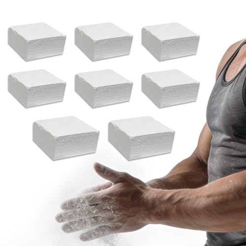 Athletic Gymnastic Powder Chalk Block, Premium Sport Hand Chalk, Consists of 8 Blocks, Gymnastics, Weightlifting, Rock Climbing,1Lb (8 Blocks x 2oz)