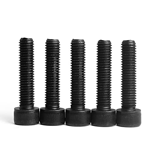 M6 x 20mm Socket Head Cap Screws Bolts 12.9 Grade Alloy Steel Metric Machine Hex Socket Screw, Fully Threaded, Black Oxide Finish, 50PCS - size: M6×20mm