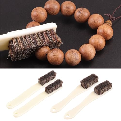 2pcs Rock Climbing Brush Bouldering with Thick Hairs Bristles Bouldering Tool Accessory Outdoor Cleans Climbing Accessory - color: Brown Large