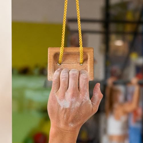 Hangboard for Climbing 1 Pair Wooden Fingerboard Pull up | Fingerboard Climbing for Climbers Tree Hand Playground Enhances Grip Strength Indoor Outdoor Doorway