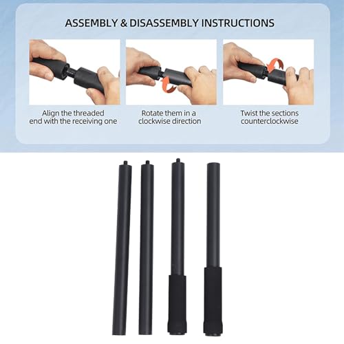 Yoga Stick Sturdy Steel Stretching Stick Enhance Flexibility Balance Mobility For Fitness Yoga Enthusiasts