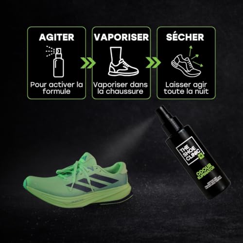 Shoe Deodorizer Spray | Odor Eliminator forShoes, Work Boots, Gym, Sports & More Footwear | Smell Neutraliser & Remover | 125ml / 4.2 oz Freshener