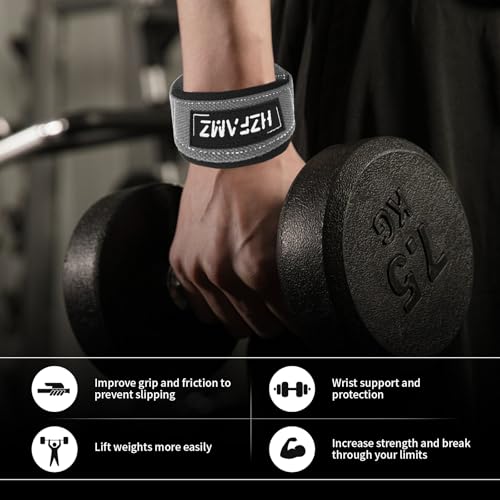 Lifting Straps, Lifting Wrist Straps for Weightlifting, Weightlifting Straps with Padded Neoprene, Gym Straps for Strength Training, Bodybuilding, Weight Lifting Straps for Men and Women - color: Grey
