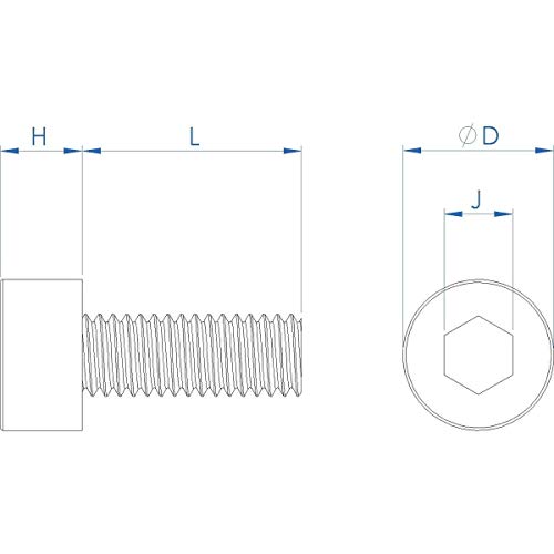 M6-1.0 x 10MM Socket Head Cap Screws,304 Stainless Steel, Quantity 30 - size: M6-1.0 x 10MM