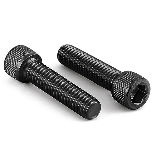 5/16-18 x 1-1/2" Socket Head Cap Screws Cap Bolts, 12.9 Grade Alloy Steel Black Oxide, Allen Hex Drive, UNC Coarse Thread Fully Threaded, 10 PCS - size: 5/16-18 x 1-1/2"