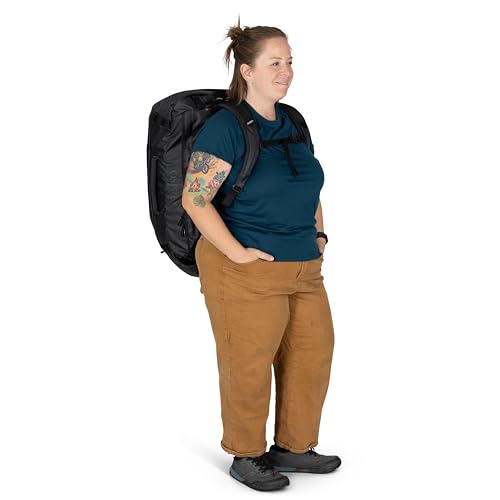 Osprey Transporter Lightweight Travel Duffel Bag - Extra Large Water Resistant Durable Gear Bag for Men and Women - color: Pine Leaf/Earl Grey, style: 65l