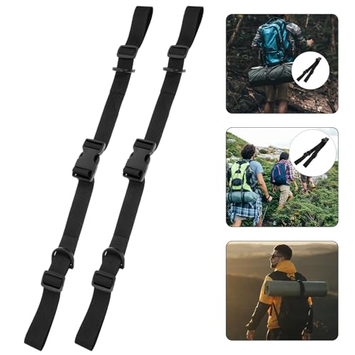 2pcs Thickened Fixed Straps with Quick Release Buckle, Sturdy Cargo Securing Bundle Ropes for Backpacks, Yoga Mats, and Tent Fastening