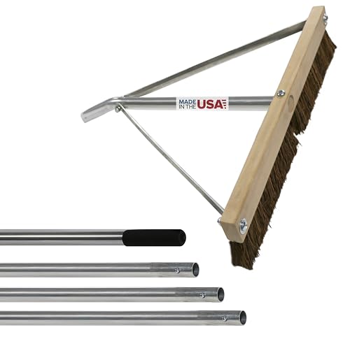 USA-Made Leaf Roof Brush - 21 Feet Long