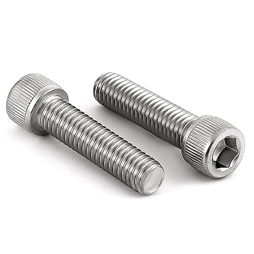 3/8-16 x 1-1/2" Socket Head Cap Screws Bolts, Stainless Steel 18-8 (304), Bright Finish, Fully Threaded, Allen Socket Drive, 10 PCS - size: 3/8-16 x 1-1/2"