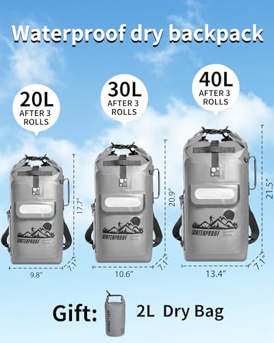 Dry Bag Backpack - color: Grey, size: 20L